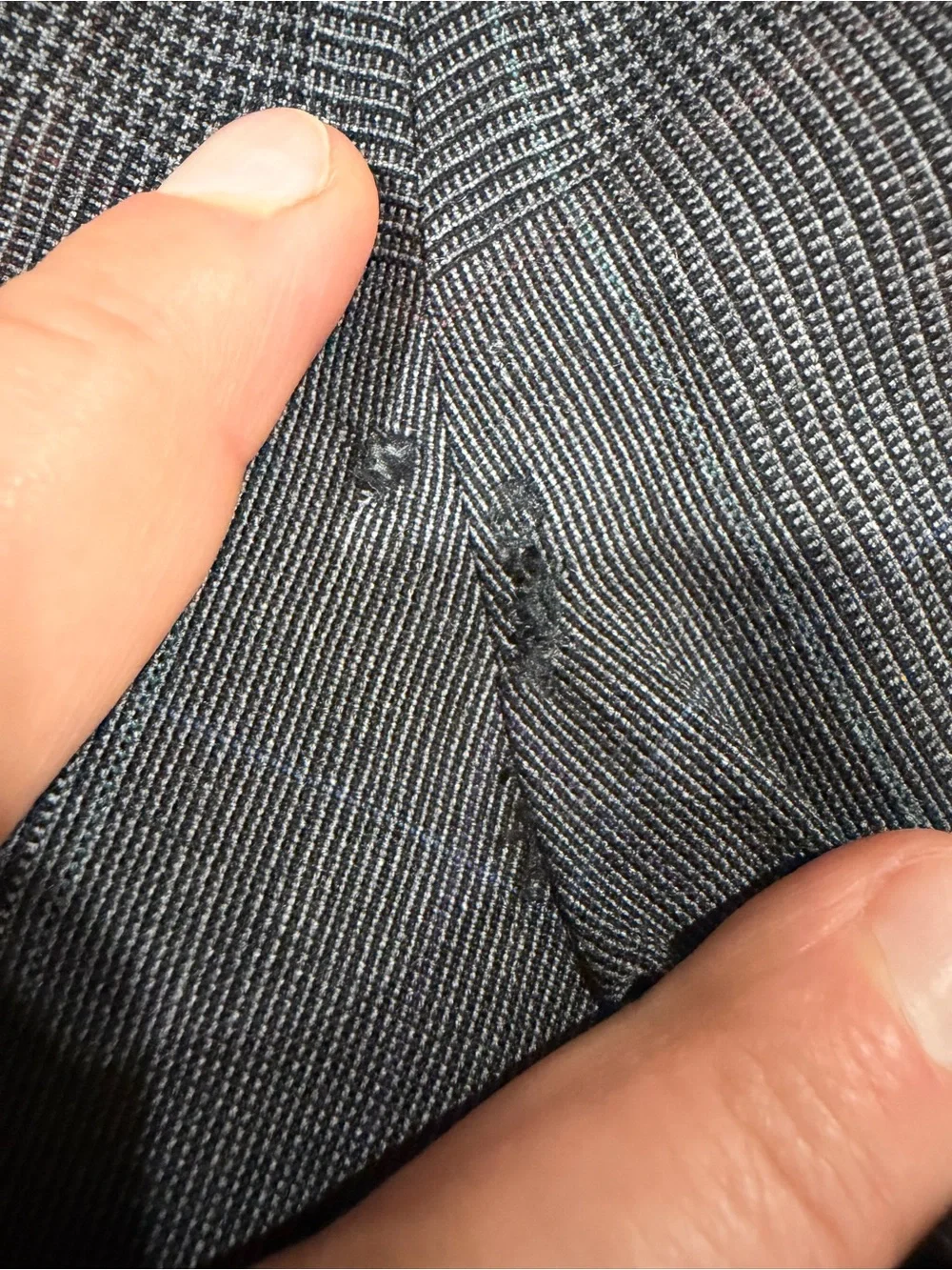 Vintage Corbin Ltd Glen Plaid Suit Mens [46?] Grey 100% Wool